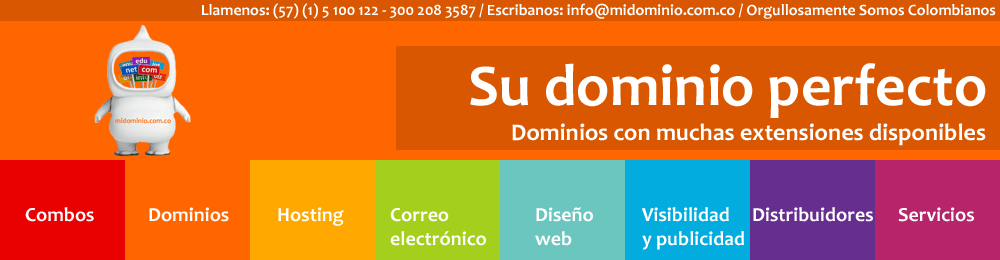 Dominios Colombia, Dominio Colombia, hosting, servicios para su sitio web
